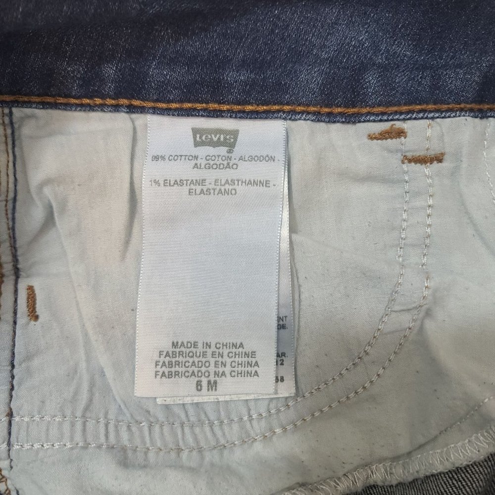 Levis 526 Blue Jeans Womens Sz 6 Slender Boot Cut Medium Wash Work Western Rodeo - Picture 10 of 12